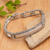Herrenarmband aus Sterlingsilber, 'Borobudur-Krieger'. - Handwerklich gefertigtes Gliederarmband aus Sterlingsilber für Männer
