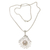 Pearl pendant necklace, 'White Coral' - Pearl pendant necklace