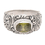Peridot solitaire ring, 'Java Legacy' - Hand Made Peridot and Sterling Silver Ring thumbail