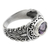 Amethyst solitaire ring, 'Sumatra Splendor' - Amethyst solitaire ring (image 2a) thumbail