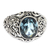 Blue topaz cocktail ring, 'Mythical Oasis' - Handmade Sterling Silver and Blue Topaz Cocktail Ring (image 2b) thumbail
