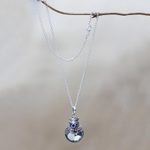 Amethyst pendant necklace, 'Arak Mystery' - Amethyst pendant necklace