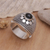 Onyx domed ring, 'Moonbeams' - Onyx domed ring (image 2) thumbail