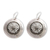 Sterling silver floral earrings, 'Starlight Bucklers' - Floral Sterling Silver Dangle Earrings (image 2a) thumbail