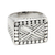 Men's sterling silver signet ring, 'Ancient Fortress' - Men's Handcrafted Sterling Silver Signet Ring (image 2b) thumbail
