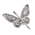 Blue topaz pendant, 'Butterfly of Hope' - Sterling Silver and Blue Topaz Pendant from Indonesia (image 2d) thumbail