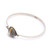 Sterling silver bangle bracelet, 'Lunar Orbit' - Hand Crafted Sterling Silver and 18k Gold Plated Bangle