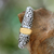 Gold accent cocktail ring, 'Balinese Twilight' - Sterling Silver and Gold Accent Ring thumbail