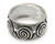 Sterling silver band ring, 'Whirlwind' - Handmade Sterling Silver Band Ring thumbail