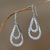 Sterling silver dangle earrings, 'Raindrop Tears' - Sterling Silver Dangle Earrings thumbail