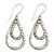 Sterling silver dangle earrings, 'Raindrop Tears' - Sterling Silver Dangle Earrings (image 2b) thumbail