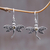 Citrine dangle earrings, 'Enchanted Dragonfly' - Sterling Silver Citrine Dangle Earrings (image 2) thumbail