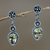 Citrine dangle earrings, 'Balinese Jackfruit' - Sterling Silver and Citrine Dangle Earrings (image 2) thumbail