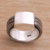 Men's sterling silver ring, 'Gallant Dragon' - Men's Sterling Silver Band Ring thumbail