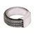 Men's sterling silver ring, 'Gallant Dragon' - Men's Sterling Silver Band Ring (image 2f) thumbail
