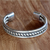 Sterling silver cuff bracelet, 'Strength of Celuk' - Sterling Silver Cuff Bracelet from Indonesia thumbail