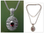 Garnet pendant necklace, 'Scarlet Beauty' - Unique Sterling Silver and Garnet Pendant Necklace (image 2) thumbail