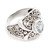 Blue topaz single stone ring, 'Heavenly Garden' - Hand Made Sterling Silver and Blue Topaz Ring