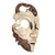 Wood mask, 'Wink at Me' - Modern Wood Mask (image 2b) thumbail