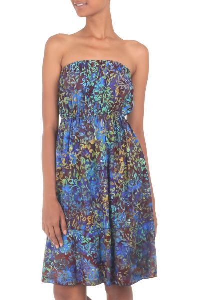 Batik sundress, 'Balinese Reef' - Batik sundress