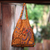 Cotton batik foldable tote bag, 'Madura Legacy' - Hand Crafted Batik Cotton Foldable Shopping Tote Bag (image 2) thumbail