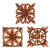 Wood wall panels, 'Balinese Flowers' (set of 3) - Balinese Hand Carved Wood Floral Relief Panels (Set of 3) thumbail