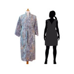 Men's cotton batik robe, 'Bull Snake' - Men's Hand Made Batik Robe