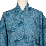 Batik robe, 'Garden of Illusion' - Women's Batik Patterned Robe