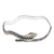 Sterling silver bangle bracelet, 'King Cobra' - Hand Made Sterling Silver Snake Bangle Bracelet (image 2a) thumbail