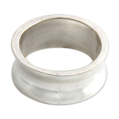 Sterling silver band ring, 'Love Testimonial' - Sterling Silver Band Ring