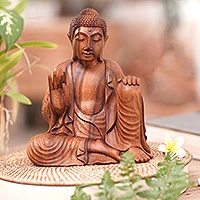 Featured review for Wood sculpture, Buddhas Lesson