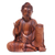 Wood sculpture, 'Buddha's Lesson' - Suar Wood Sculpture thumbail