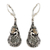 Prasiolite and tsavorite dangle earrings, 'Tropical Frog' - Prasiolite and Sterling Silver Dangle Earrings (image 2a) thumbail