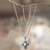 Zuchtperlenkreuzkette 'Reinheit des Geistes' - Sterlingsilber-Halskette und Kreuz-Anhänger mit Perlen