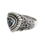 Blue topaz cocktail ring, 'Sea Goddess' - Blue Topaz and Silver Cocktail Ring (image 2a) thumbail