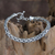 Men's sterling silver bracelet, 'Surf' - Men's Handcrafted Sterling Silver Chain Bracelet (image 2) thumbail