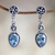 Blue topaz dangle earrings, 'Balinese Jackfruit' - Blue Topaz and Sterling Silver Dangle Earrings thumbail