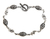 Sterling silver link bracelet, 'Denpasar Paradise' - Sterling Silver Leaf Bracelet
