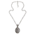 Sterling silver flower necklace, 'Pura Lotus' - Handmade Floral Sterling Silver Pendant Necklace (image 2a) thumbail