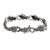 Men's sterling silver link bracelet, 'Tropical Crocodile' - Men's Sterling Silver Link Bracelet