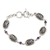 Amethyst link bracelet, 'Balinese Breeze' - Indonesian Amethyst and Sterling Silver Bracelet (image 2a) thumbail