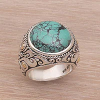 Featured review for Mens sterling silver ring, Taru Tree