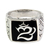 Men's sterling silver ring, 'Balinese Om' - Men's Unique Sterling Silver Signet Ring (image 2b) thumbail