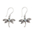Blue topaz dangle earrings, 'Enchanted Dragonfly' - Sterling Silver and Blue Topaz Dangle Earrings thumbail