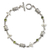 Peridot link bracelet, 'Turtle Island' - Sterling Silver and Peridot Bracelet