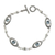 Blue topaz link bracelet, 'Reflections in Blue' - Sterling Silver and Blue Topaz Link Bracelet (image 2a) thumbail