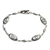 Blue topaz link bracelet, 'Reflections in Blue' - Sterling Silver and Blue Topaz Link Bracelet (image 2c) thumbail