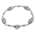 Blue topaz link bracelet, 'Reflections in Blue' - Sterling Silver and Blue Topaz Link Bracelet (image 2d) thumbail