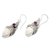 Garnet dangle earrings, 'Royal Romance' - Sterling Silver and Garnet Dangle Earrings (image 2b) thumbail