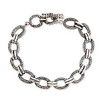 Featured review for Mens sterling silver link bracelet, Bali Memoirs